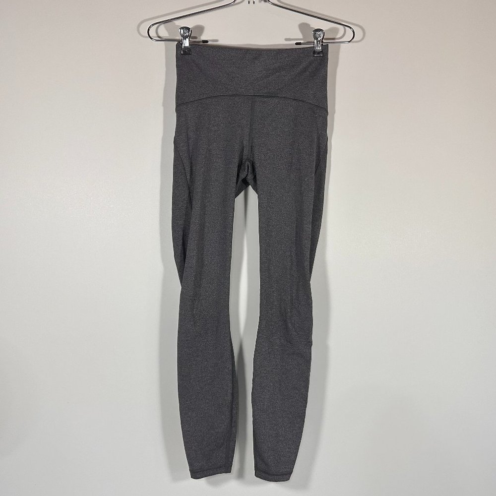 Lululemon Train Times 7/8 Pant 25" Heathered Gray Pants Women Size 4